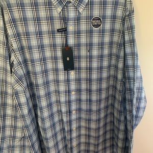 Men’s big and tall long sleeve button front